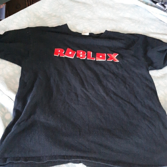 Tops Black Roblox Shirt Poshmark - roblox purple racing shirt